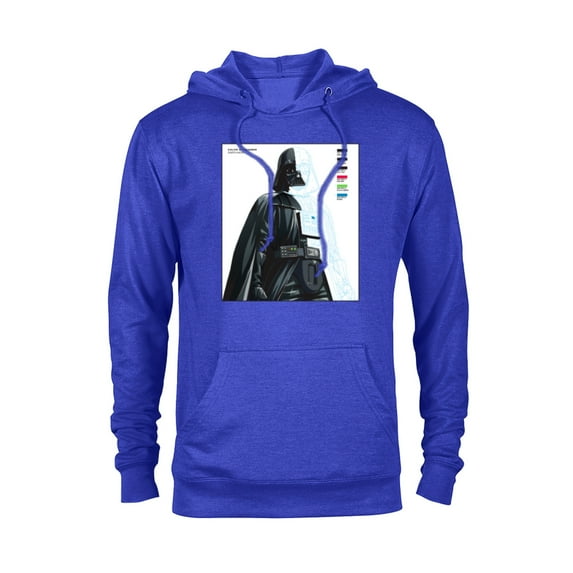 Star Wars Darth Vader Color by Numbers Sketch - Pullover Hoodie for Adults - Customized-Royal
