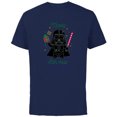 thumbnail image 1 of Star Wars Darth Vader Cute Christmas Holiday Merry Sith-mas - Short Sleeve Cotton T-Shirt for Adults - Customized-Navy, 1 of 5