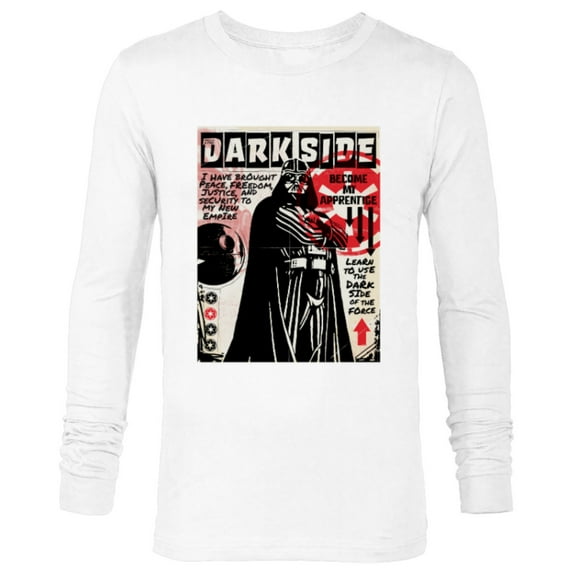 Star Wars Darth Vader Dark Side Apprentice Recruiting Poster - Long Sleeve T-Shirt for Men - Customized-White
