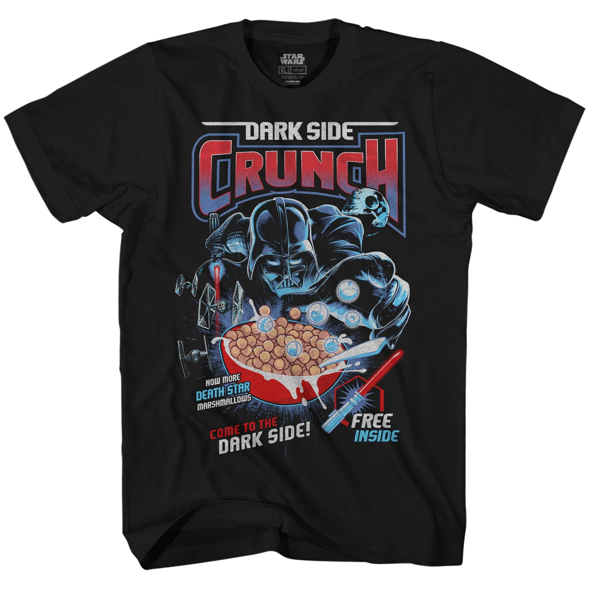 Star Wars Darth Vader Dark Side Crunch Cereal Funny Humor Pun 