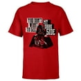 thumbnail image 1 of Star Wars Darth Vader Dark Side Funny - Short Sleeve T-Shirt for Kids- Customized-Red, 1 of 5