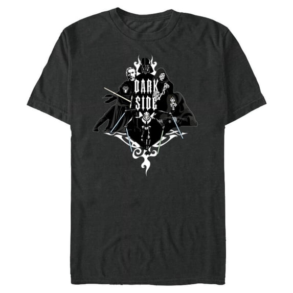 Star Wars Darth Vader Dark Side Galactic Villains Gothic - Short Sleeve Blended T-Shirt for Adults - Customized-Dark Heather