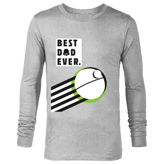 Star Wars Darth Vader Death Star Best Dad Ever - Long Sleeve T-Shirt for Men - Customized-Athletic Heather