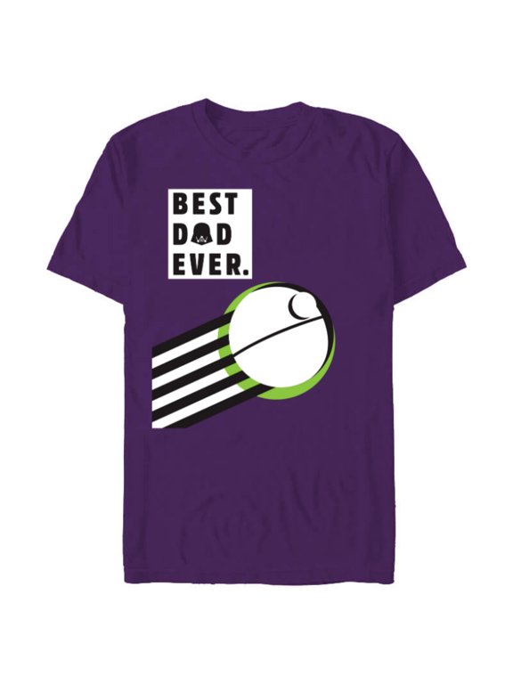 Darth Vader Death Star Best Dad Ever - Short Sleeve Blended T-Shirt for Adults - Customized-Purple
