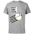 thumbnail image 1 of Star Wars Darth Vader Death Star Best Dad Ever - Short Sleeve Cotton T-Shirt for Adults - Customized-Athletic Heather, 1 of 5