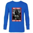 thumbnail image 1 of Star Wars Darth Vader Don’t Think I Didn’t See That Funny - Long Sleeve T-Shirt for Men - Customized-Navy, 1 of 5