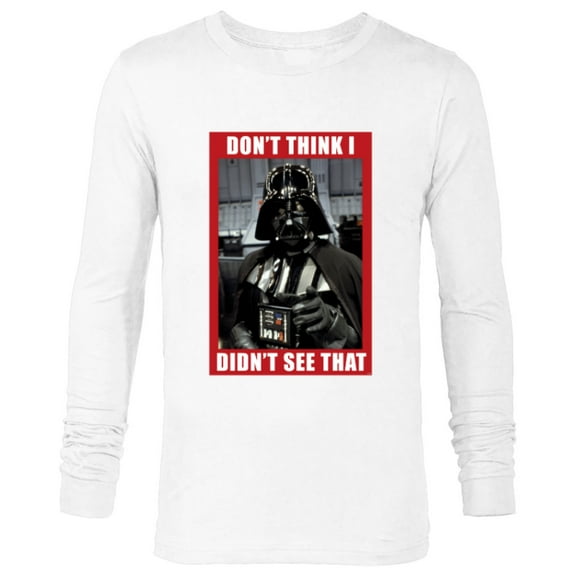 Star Wars Darth Vader Don’t Think I Didn’t See That Funny - Long Sleeve T-Shirt for Men - Customized-White