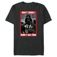 thumbnail image 1 of Star Wars Darth Vader Don’t Think I Didn’t See That Funny - Short Sleeve Blended T-Shirt for Adults - Customized-Dark Heather, 1 of 5