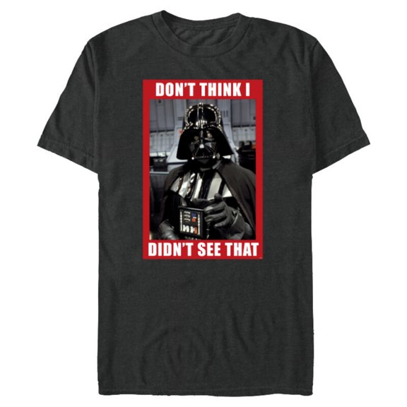 Star Wars Darth Vader Don’t Think I Didn’t See That Funny - Short Sleeve Blended T-Shirt for Adults - Customized-Dark Heather