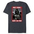thumbnail image 1 of Star Wars Darth Vader Don’t Think I Didn’t See That Funny - Short Sleeve Blended T-Shirt for Adults - Customized-Denim Snow Heather, 1 of 5