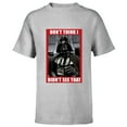 thumbnail image 1 of Star Wars Darth Vader Don’t Think I Didn’t See That Funny - Short Sleeve T-Shirt for Kids - Customized-Athletic Heather, 1 of 5