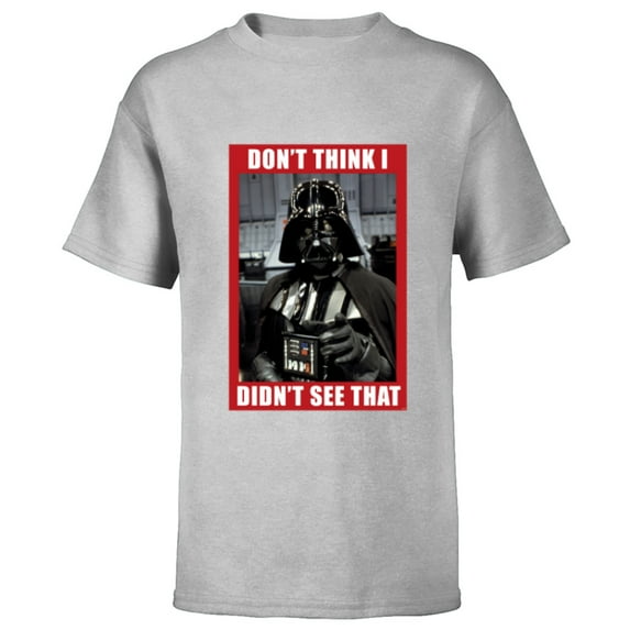 Star Wars Darth Vader Don’t Think I Didn’t See That Funny - Short Sleeve T-Shirt for Kids - Customized-Athletic Heather