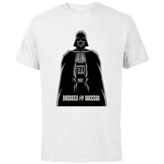 Star Wars Darth Vader Dressed for Success - Short Sleeve Cotton T-Shirt for Adults - Customized-White
