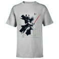 thumbnail image 1 of Star Wars Darth Vader Dynamic Grid Sketch - Short Sleeve T-Shirt for Kids - Customized-Athletic Heather, 1 of 5