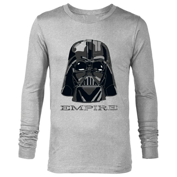 Star Wars Darth Vader Empire Mask and Helmet - Long Sleeve T-Shirt for Men - Customized-Athletic Heather