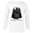 thumbnail image 1 of Star Wars Darth Vader Empire Mask and Helmet - Long Sleeve T-Shirt for Men - Customized-White, 1 of 5