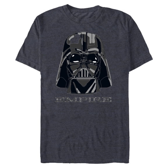 Star Wars Darth Vader Empire Mask and Helmet - Short Sleeve Blended T-Shirt for Adults - Customized-Navy Heather