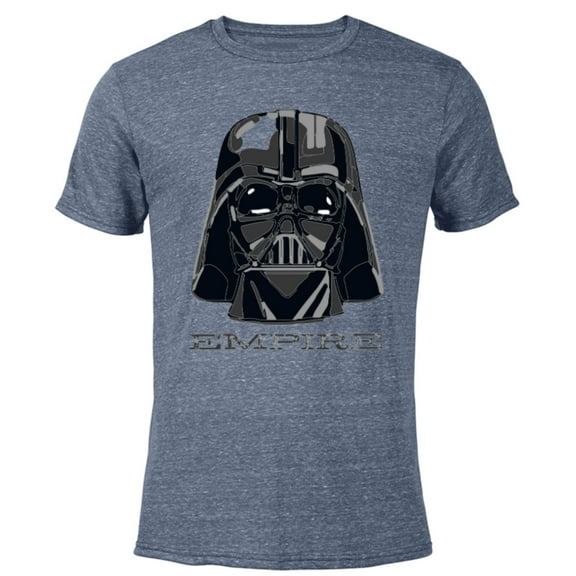 Star Wars Darth Vader Empire Mask and Helmet - Short Sleeve Blended T-Shirt for Adults - Customized-Navy Heather