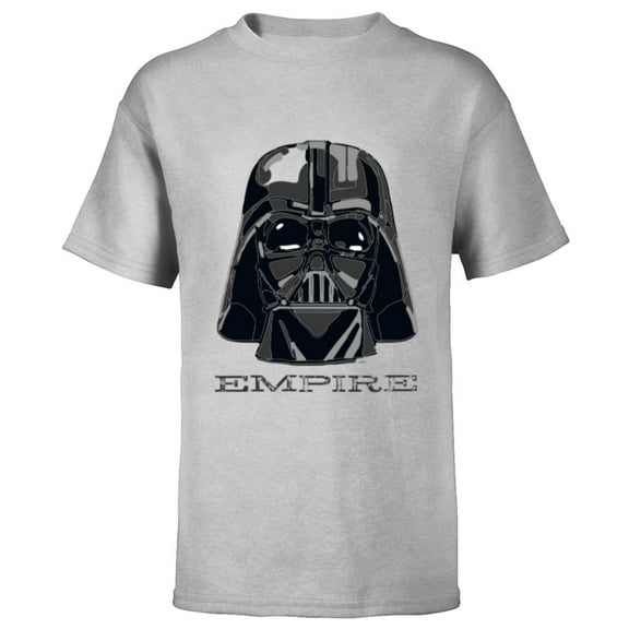 Star Wars Darth Vader Empire Mask and Helmet - Short Sleeve T-Shirt for Kids - Customized-Athletic Heather