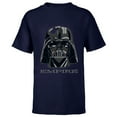 thumbnail image 1 of Star Wars Darth Vader Empire Mask and Helmet - Short Sleeve T-Shirt for Kids - Customized-Navy, 1 of 5