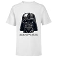 thumbnail image 1 of Star Wars Darth Vader Empire Mask and Helmet - Short Sleeve T-Shirt for Kids - Customized-White, 1 of 5