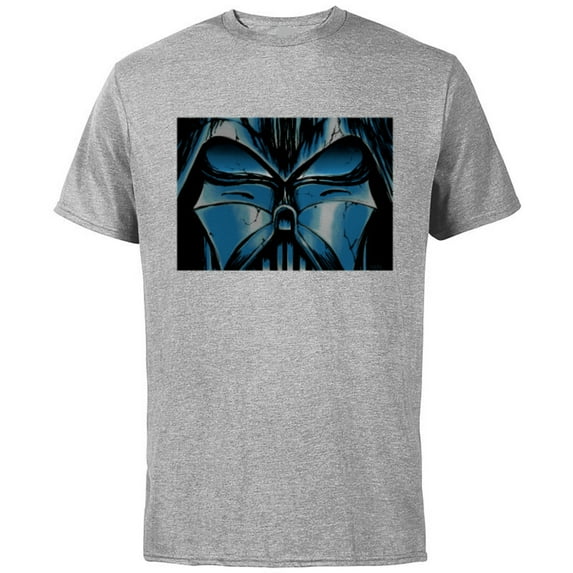 Star Wars Darth Vader Eyes Comic Book Artwork - Short Sleeve Cotton T-Shirt for Adults - Customized-Athletic Heather