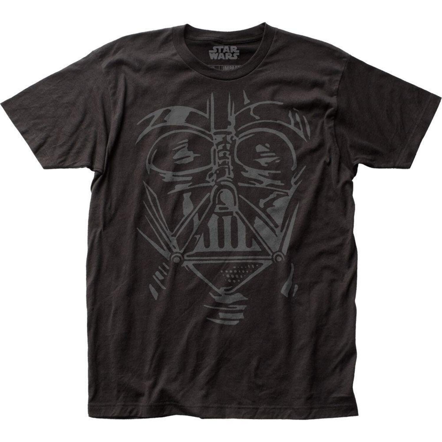 Star Wars Darth Vader Face Helmet Sketch T-Shirt-Small Star Wars Darth Vader Face Helmet Sketch T-Shirt-Small