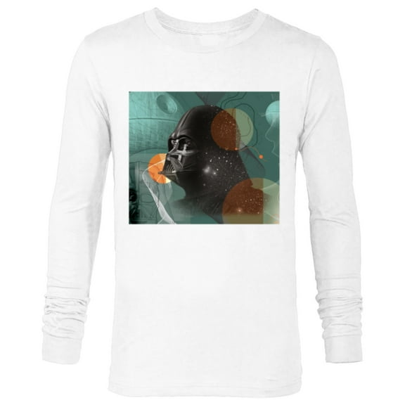 Star Wars Darth Vader Galactic Perspective - Long Sleeve T-Shirt for Men - Customized-White