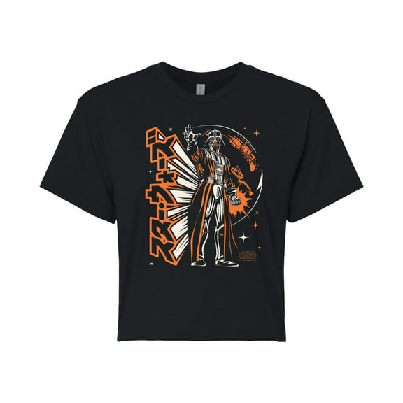 Star Wars - Darth Vader Grip On The Galaxy - Juniors Cropped Tee