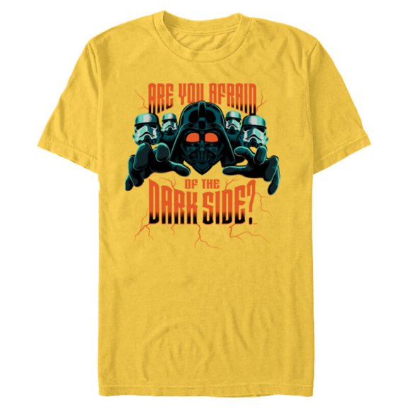 Star Wars Darth Vader Halloween Afraid of the Dark Side - Short Sleeve Blended T-Shirt for Adults - Customized-Putty Snow Heather