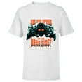thumbnail image 1 of Star Wars Darth Vader Halloween Afraid of the Dark Side - Short Sleeve T-Shirt for Kids - Customized-White, 1 of 5