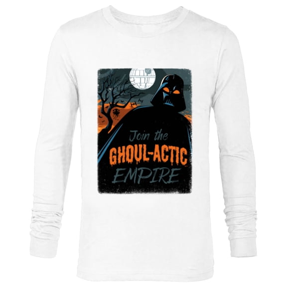 Star Wars Darth Vader Halloween Join the Ghoul-actic Empire - Long Sleeve T-Shirt for Men - Customized-White