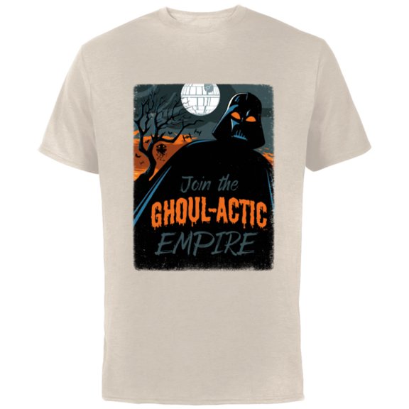 Star Wars Darth Vader Halloween Join the Ghoul-actic Empire - Short Sleeve Cotton T-Shirt for Adults - Customized-Natural