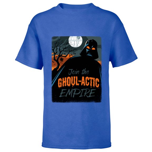 Star Wars Darth Vader Halloween Join the Ghoul-actic Empire - Short Sleeve T-Shirt for Kids - Customized-Royal