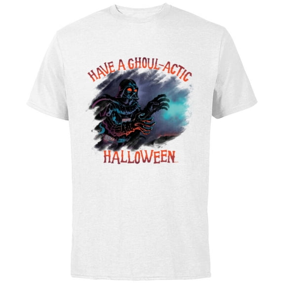 Star Wars Darth Vader Have a Ghoul-actic Halloween - Short Sleeve Cotton T-Shirt for Adults - Customized-White