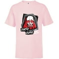 thumbnail image 1 of Star Wars Darth Vader Helmet Give Yourself to the Dark Side - Short Sleeve T-Shirt for Kids - Customized-Soft Pink, 1 of 5
