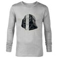 thumbnail image 1 of Star Wars Darth Vader Helmet in Windswept Lines - Long Sleeve T-Shirt for Men - Customized-Athletic Heather, 1 of 5