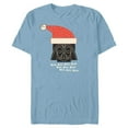thumbnail image 1 of Star Wars Darth Vader Holiday Santa - Short Sleeve Blended T-Shirt for Adults - Customized-Ocean Blue, 1 of 5