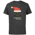 thumbnail image 1 of Star Wars Darth Vader Holiday Santa - Short Sleeve Cotton T-Shirt for Adults - Customized-Charcoal, 1 of 5