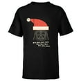 thumbnail image 1 of Star Wars Darth Vader Holiday Santa - Short Sleeve T-Shirt for Kids - Customized-Black, 1 of 5