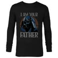 thumbnail image 1 of Star Wars Darth Vader I Am Your Father Retro - Long Sleeve T-Shirt for Men - Customized-Black, 1 of 5