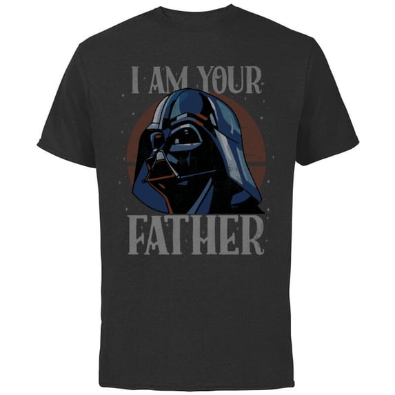 Star Wars Darth Vader I Am Your Father Retro - Short Sleeve Cotton T-Shirt for Adults - Customized-Black