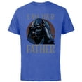 thumbnail image 1 of Star Wars Darth Vader I Am Your Father Retro - Short Sleeve Cotton T-Shirt for Adults - Customized-Royal Heather, 1 of 5