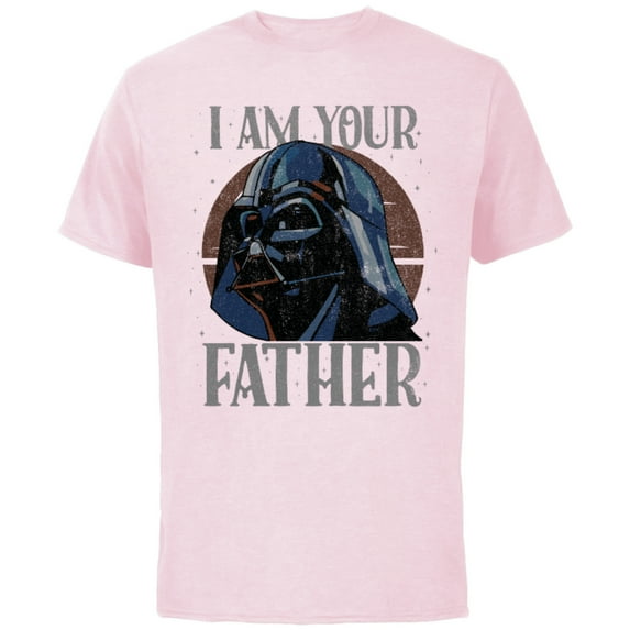 Star Wars Darth Vader I Am Your Father Retro - Short Sleeve Cotton T-Shirt for Adults - Customized-Soft Pink