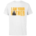 thumbnail image 1 of Star Wars Darth Vader I Am Your Father - Short Sleeve Cotton T-Shirt for Adults - Customized-White, 1 of 5