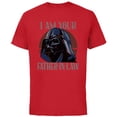 thumbnail image 1 of Star Wars Darth Vader I Am Your Father-in-Law Father’s Day - Short Sleeve Cotton T-Shirt for Adults - Customized-Red, 1 of 5