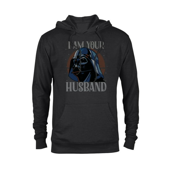Star Wars Darth Vader I Am Your Husband Retro Quote Funny- Pullover Hoodie for Adults - Customized-Black
