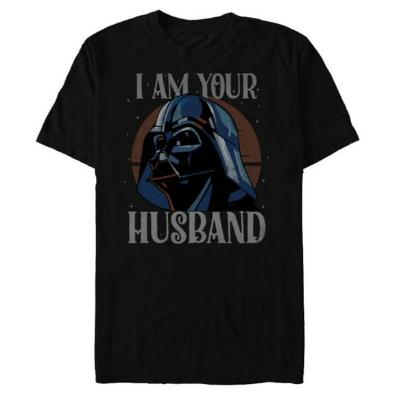 Star Wars Darth Vader I Am Your Husband Retro Quote Funny- Short Sleeve Blended T-Shirt for Adults - Customized-Black