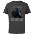 thumbnail image 1 of Star Wars Darth Vader I Am Your Husband Retro Quote Funny- Short Sleeve Cotton T-Shirt for Adults - Customized-Charcoal, 1 of 5