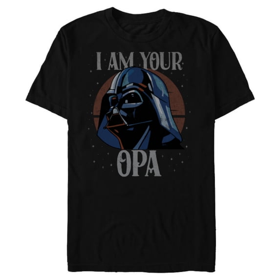 Star Wars Darth Vader I Am Your Opa Retro Father’s Day - Short Sleeve Blended T-Shirt for Adults - Customized-Black